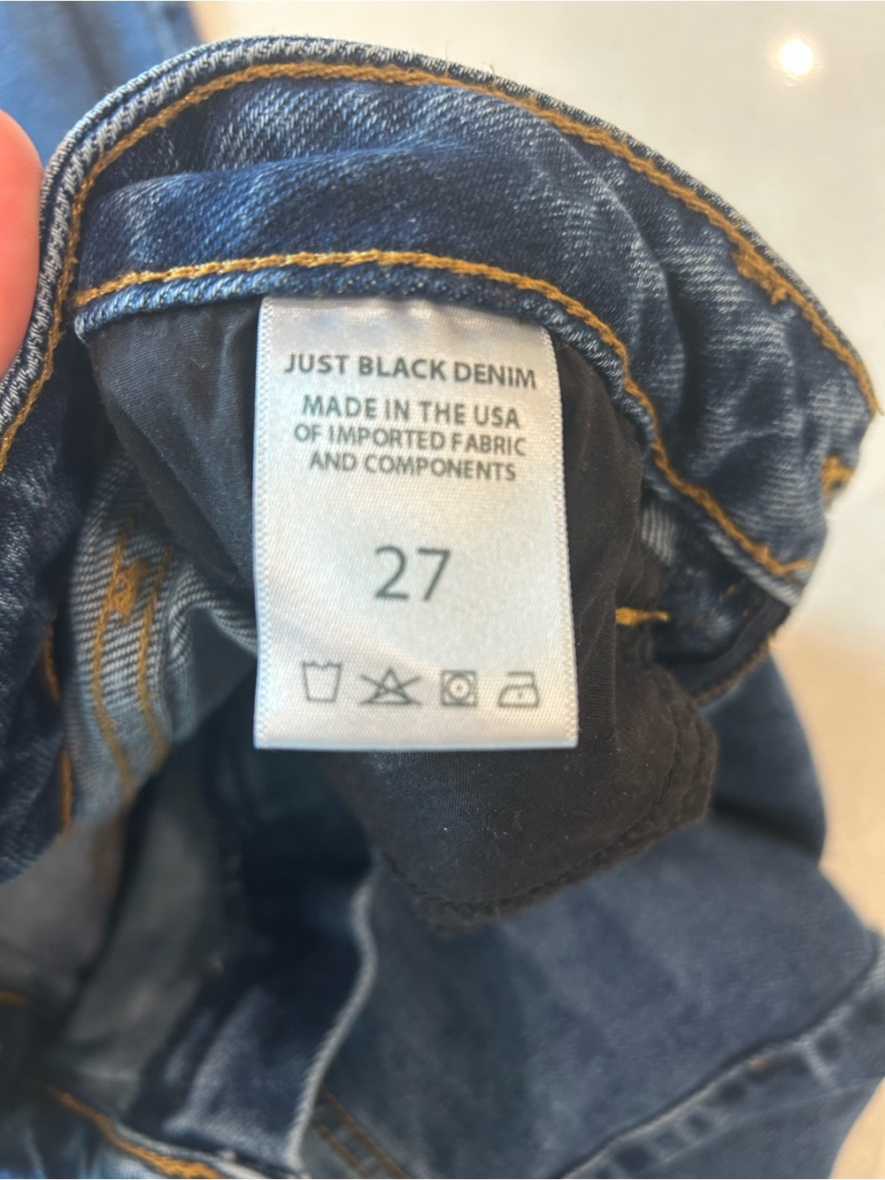 Just Black Denim Women's Straight Jeans - Picture 3 of 4